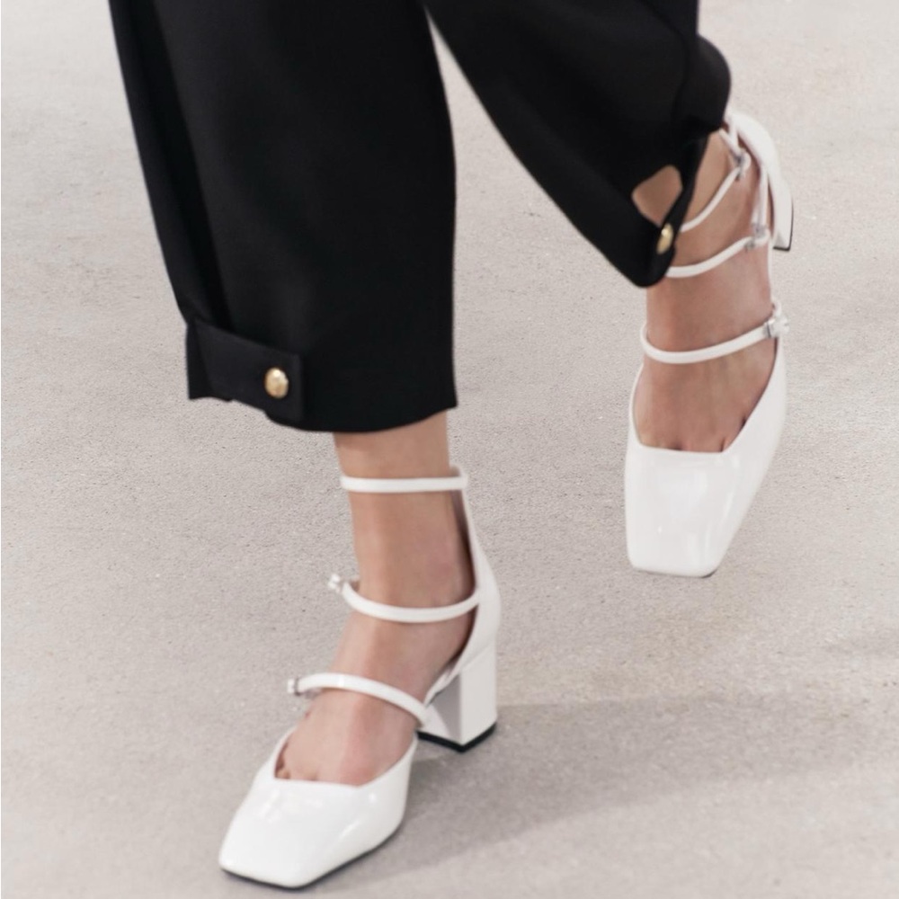 Zara Buckled Block Heel